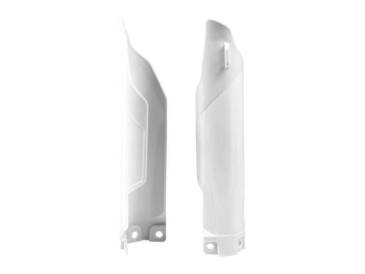 R-TECH WHITE LOWER FORK GUARDS KAWASAKI KX85 14-24, KX100 14-21, KX112 22-24