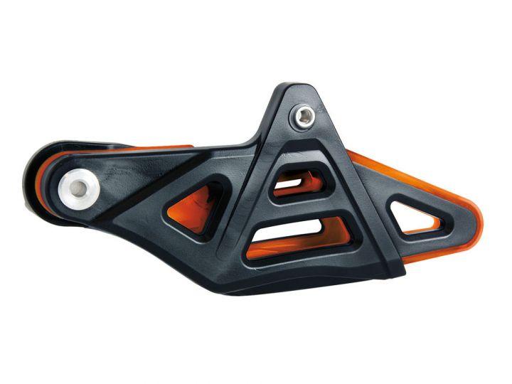 CHAIN GUARD BLACK/ORANGE KTM/HUSQVARNA 2014> CHECK MODEL, GAS GAS EC/EX/MC 2021>
