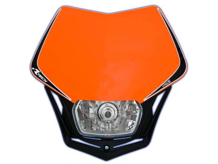 V-FACE HEADLIGHT OR/BLK RACETECH