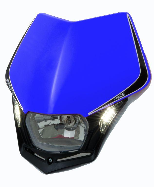 V-FACE LED HEADLIGHT RACETECH MASKBLNR009 YZBLUE/BK