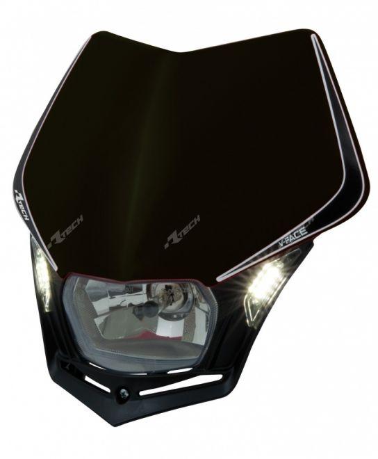 V-FACE LED HEADLIGHT RACETECH MASKNR00009 BLACK/BLACK