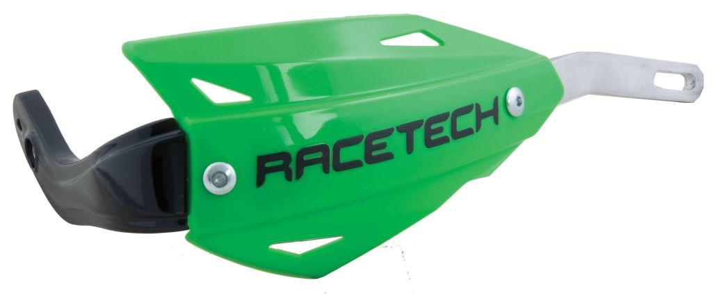 R-TECH FLO GREEN VERTIGO HANDGUARDS WITH BAR