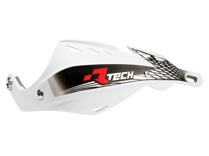 R-TECH WHITE GLADIATOR HANDGUARD WITH ALUMINIUM REINFORCING BAR