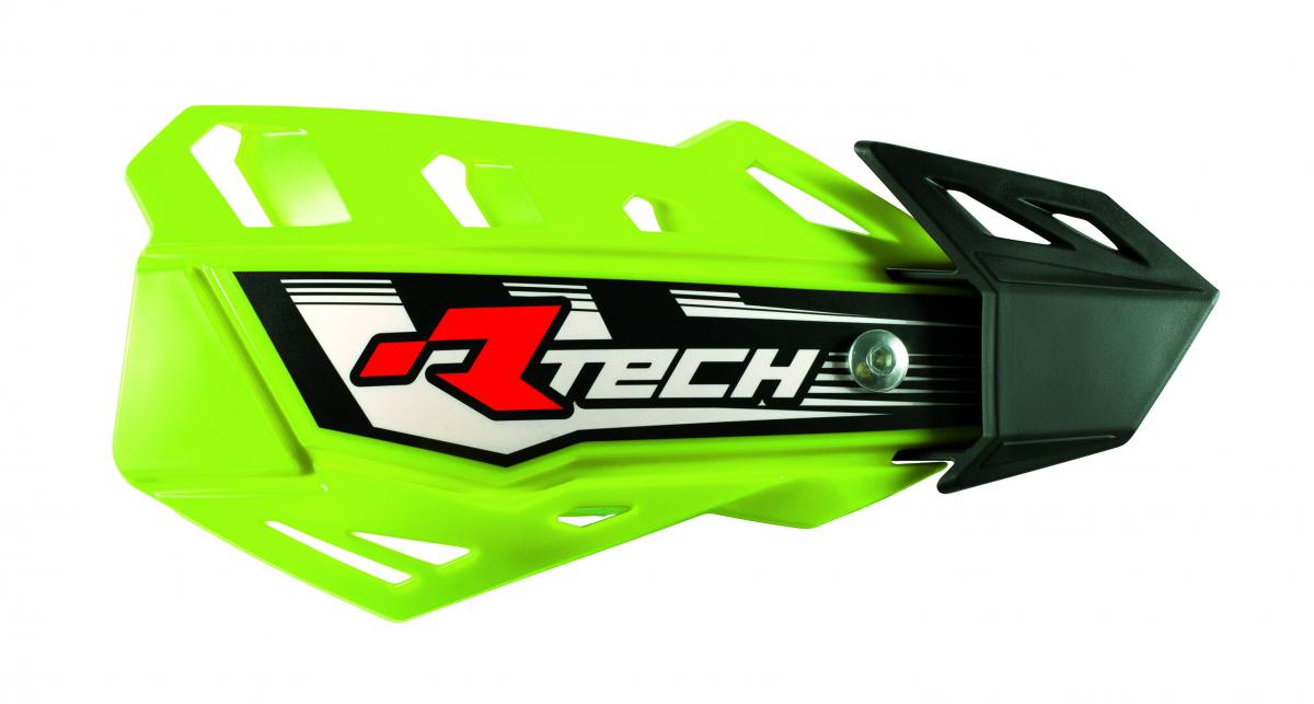 R-TECH NEON YELLOW FLX HANDGUARDS STANDARD WITH MOUNTS
