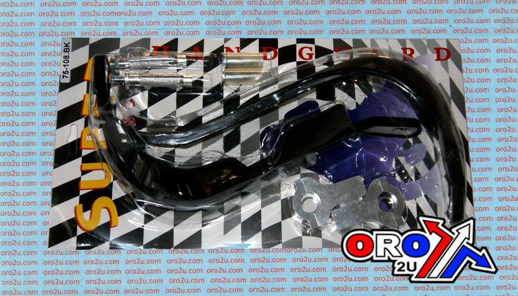 BLACK PRO-RALLY HANDGUARDS + FITTING KIT