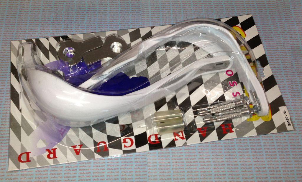 WHITE PRO-RALLY HANDGUARDS + FITTING KIT
