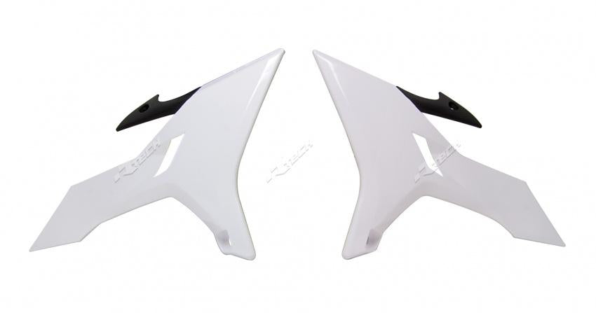 WHITE RADIATOR SCOOPS YZ REVOLUTION, YAMAHA YZ125/250 2002-2019