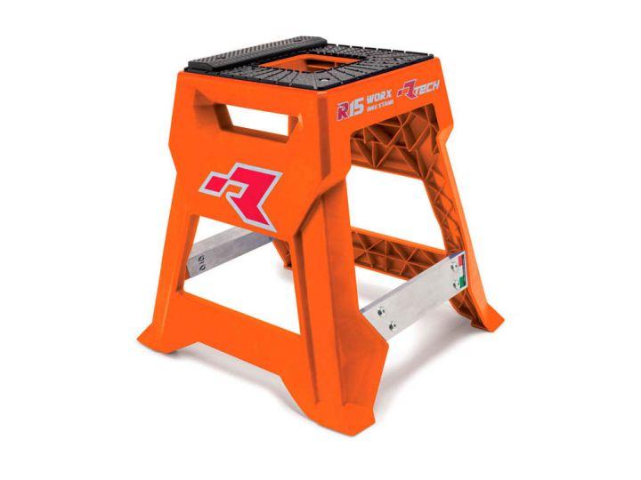 R-TECH ORANGE BIKE STAND WORX R15, Including tools tray