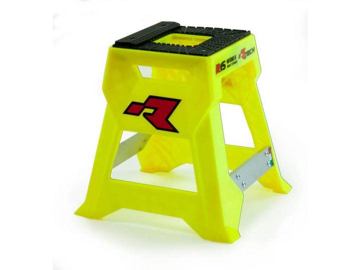 R-TECH NEON YELLOW BIKE STAND WORX R15, Including tools tray