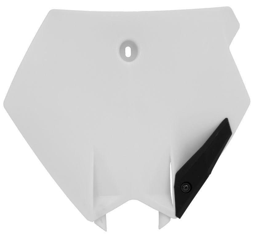 R-TECH WHITE FRONT NUMBER BOARD KTM SX85 2004-2012