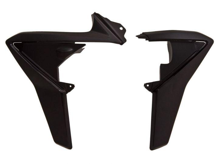 R-TECH BLACK RADIATOR SCOOP HUSQVARNA TC/TE 449/511 2011 2013