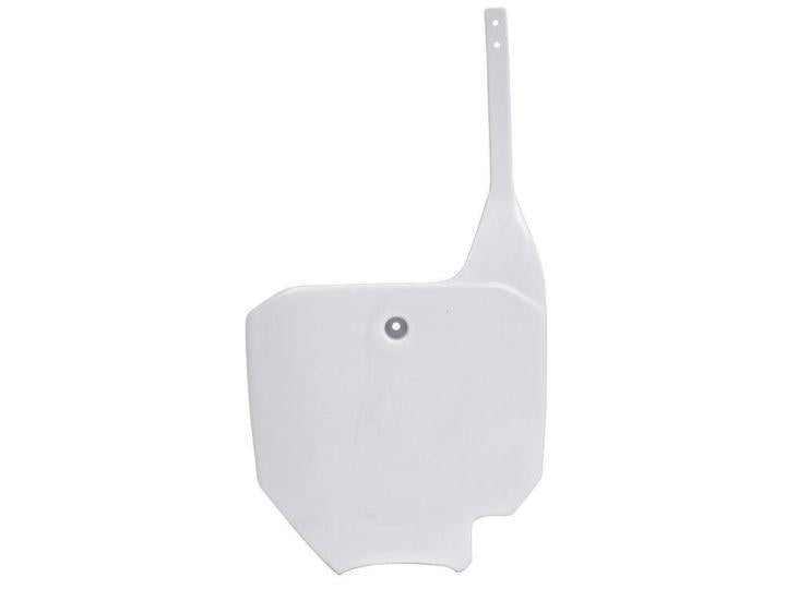 R-TECH WHITE FRONT PLATE HONDA CR80R 96-02, CR85R 03-07, CRF120R 07-21