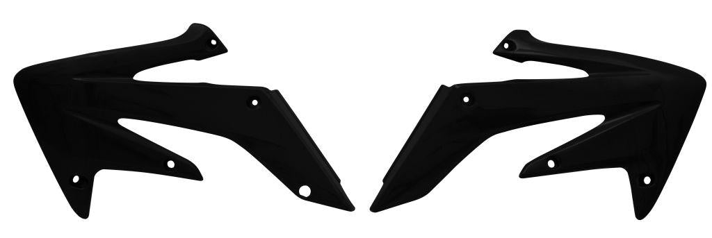 R-TECH BLACK RADIATOR SCOOPS HONDA CRF250R 2004-2009, CRF250X 2004-2019