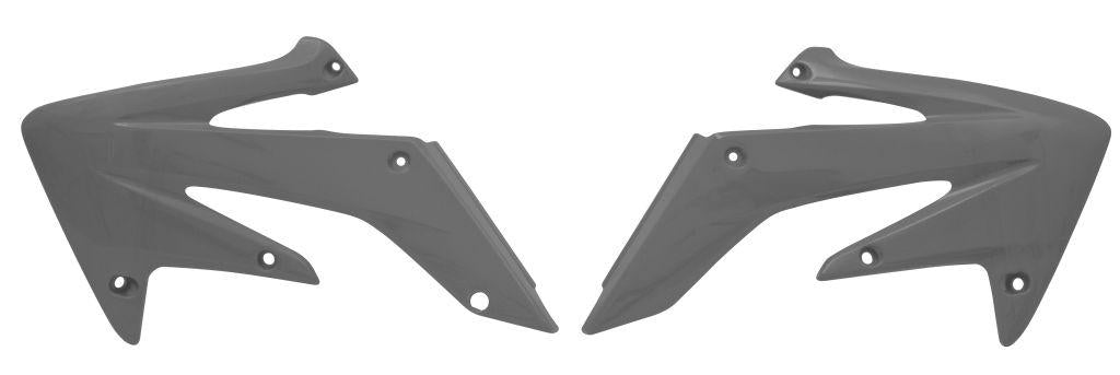 R-TECH SILVER RADIATOR SCOOPS HONDA CRF250R 2004-2009, CRF250X 2004-2019
