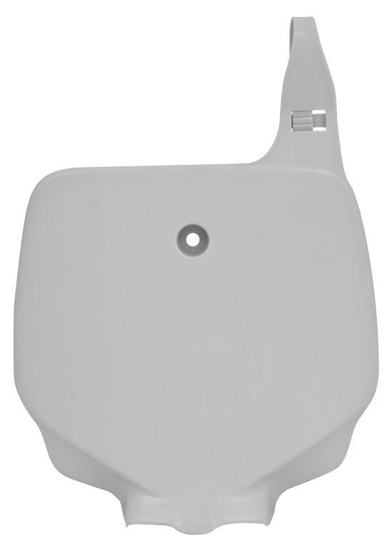 R-TECH WHITE FRONT PLATE KAWASAKI KX80 98-00, KX85 01-13, KX100 91-13