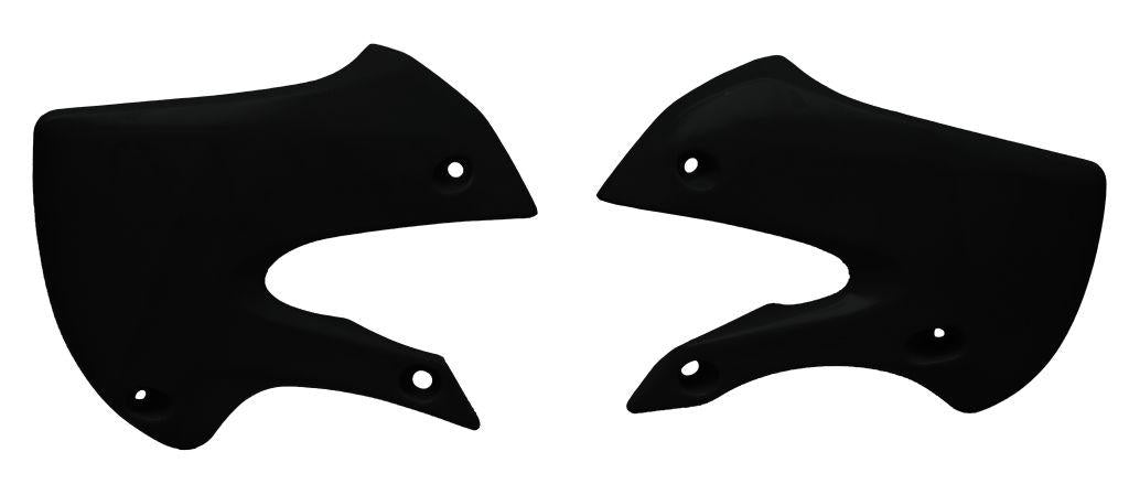 R-TECH BLACK RADIATOR SCOOPS KAWASAKI KX65 2000-2024, SUZUKI RM65 2003-2005