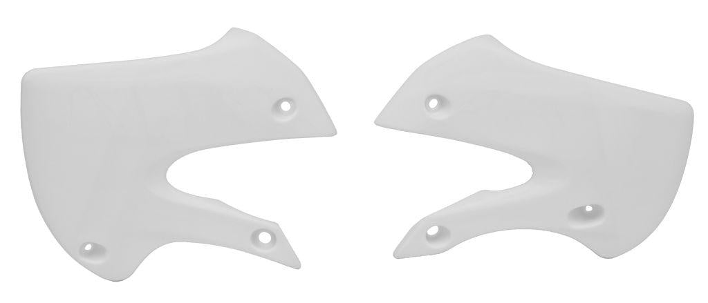 R-TECH WHITE RADIATOR SCOOPS KAWASAKI KX65 2000-2024, SUZUKI RM65 2003-2005