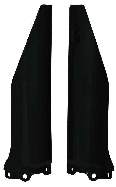 R-TECH BLACK LOWER FORK GUARDS KAWASAKI KX125-500 04-08, KX250F 04-05, KX450F 05