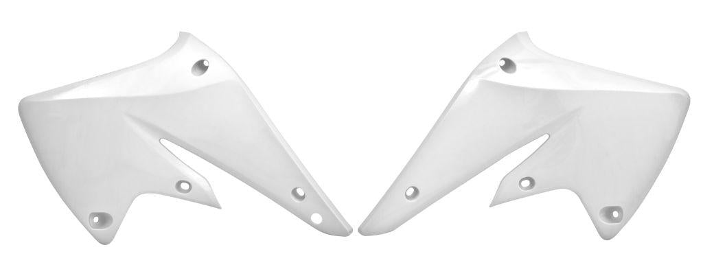 R-TECH WHITE RADIATOR SCOOPS KAWASAKI KX250F 2004-2005