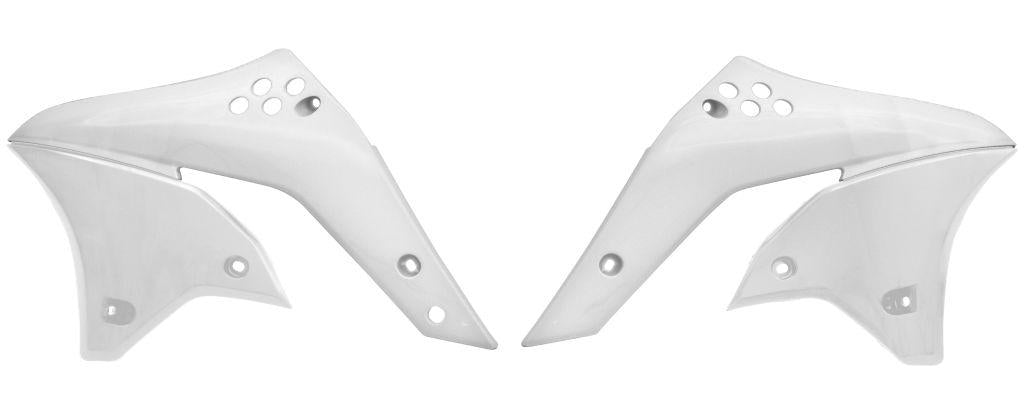 R-TECH WHITE RADIATOR SCOOPS KAWASAKI KX250F 2006-2008