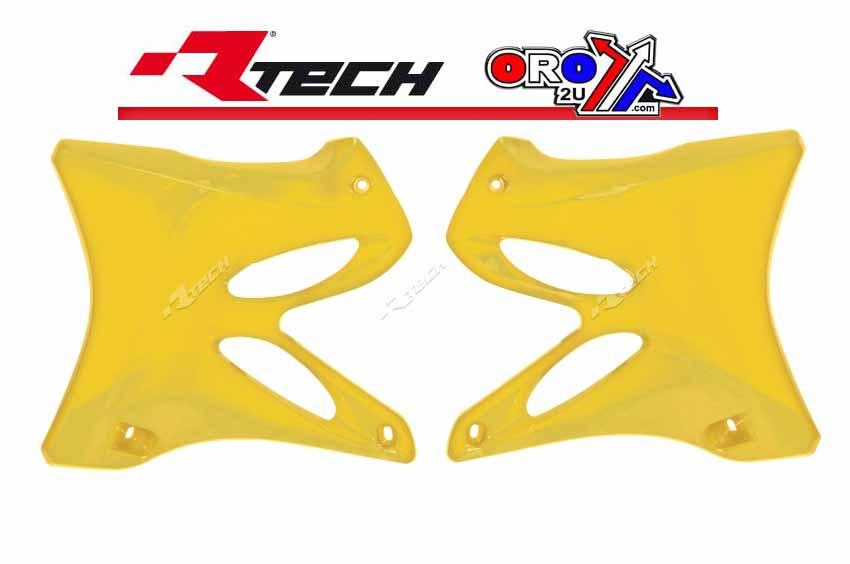 R-TECH YELLOW RADIATOR SCOOPS YAMAHA YZ125/250 2004-2014