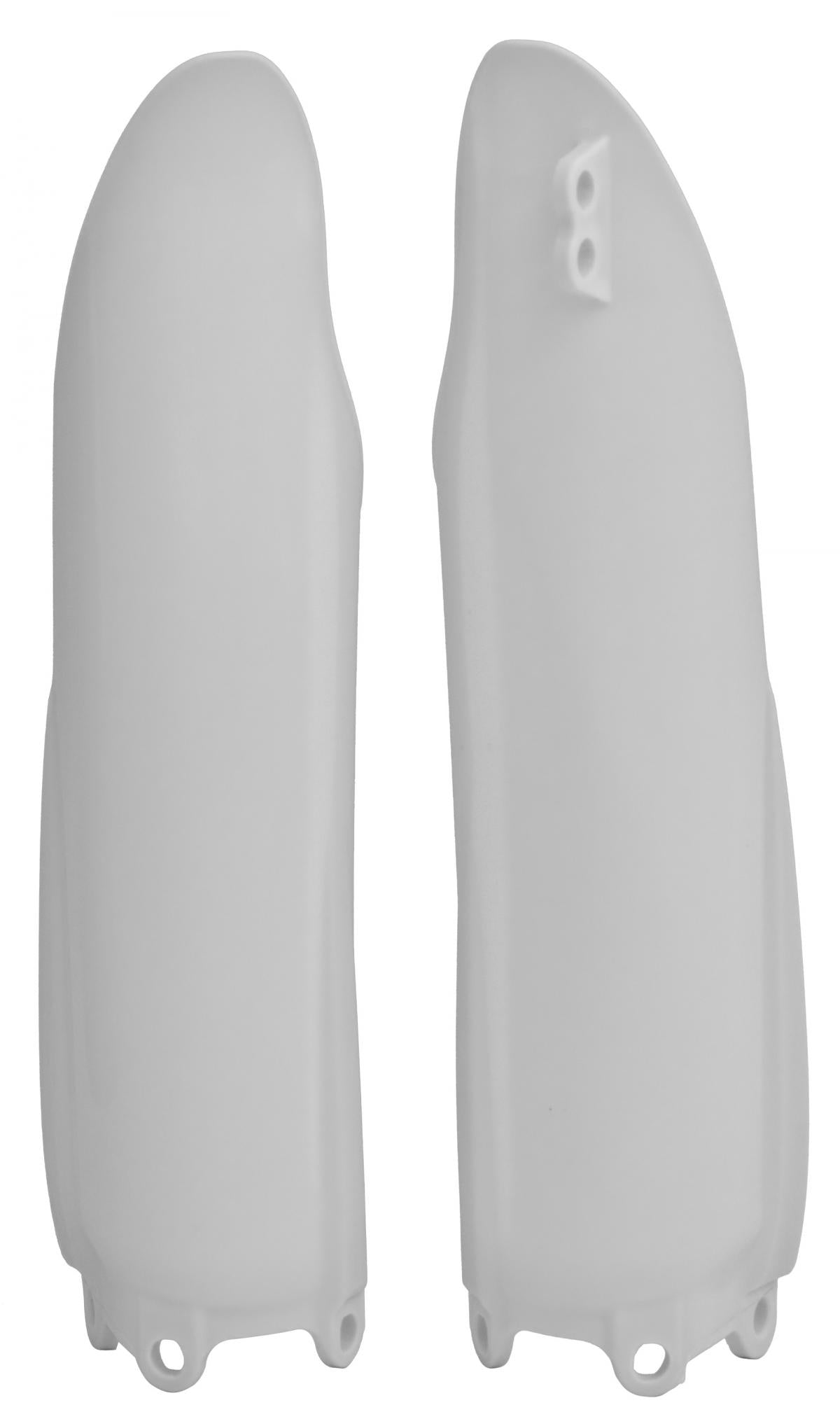 R-TECH WHITE LOWER FORK GUARDS YAMAHA YZ125/250 2008-2014, YZ-F250/450 2008-2009