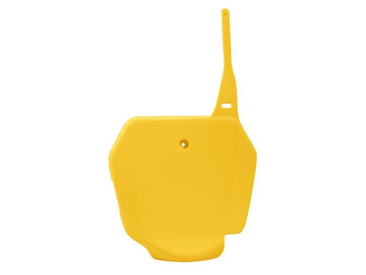R-TECH YELLOW FRONT PLATE SUZUKI RM85 2003-2023, DR-Z125 2003-2007