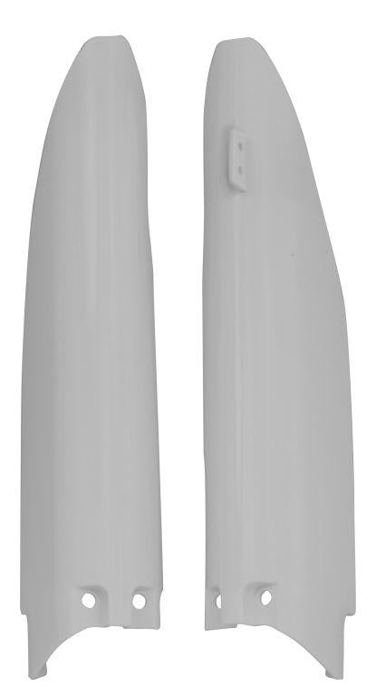 R-TECH WHITE FORK GUARDS SUZUKI RM125 04-06, RM250 04-06, RM-Z450 05-06