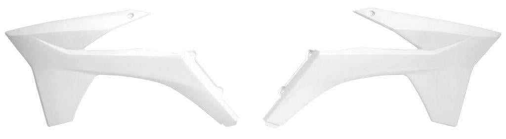 R-TECH WHITE RADIATOR SCOOPS KTM SX/SX-F 2011-2012, EXC/EXC-F 2012-2013