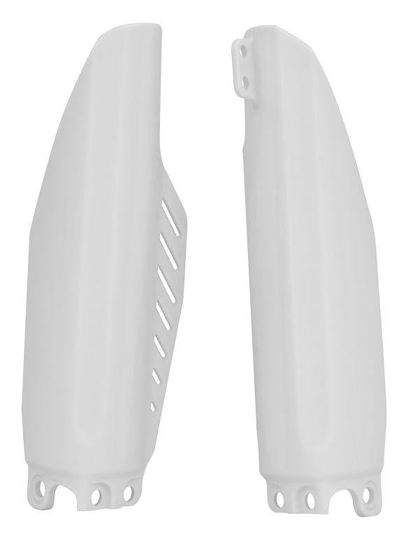 R-TECH WHITE FORK GUARDS HONDA CR80 98-02, CR85 03-07, CRF150R 07-17