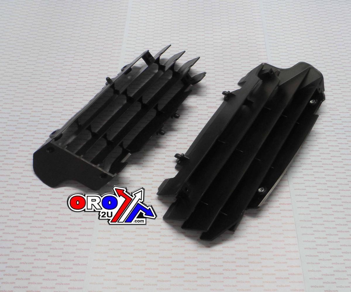 POLISPORT BLACK RAD LOUVERS/COVERS KAWASAKI KX250F 2013-2016