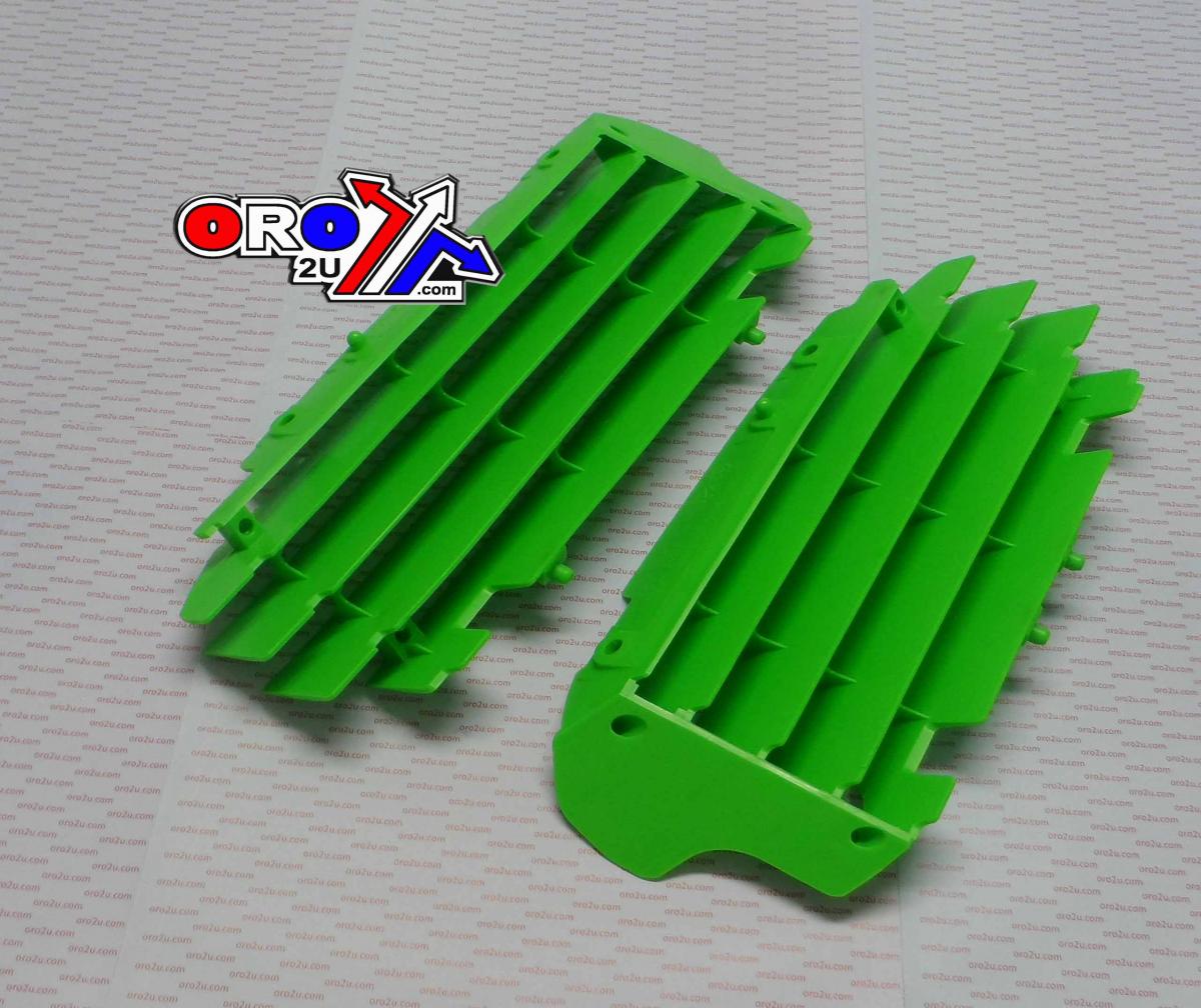 POLISPORT GREEN RAD LOUVERS/COVERS KAWASAKI KX250F 2013-2016