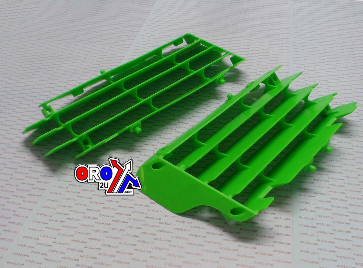 POLISPORT GREEN RAD LOUVERS/COVERS KAWASAKI KX450F 2012-2015