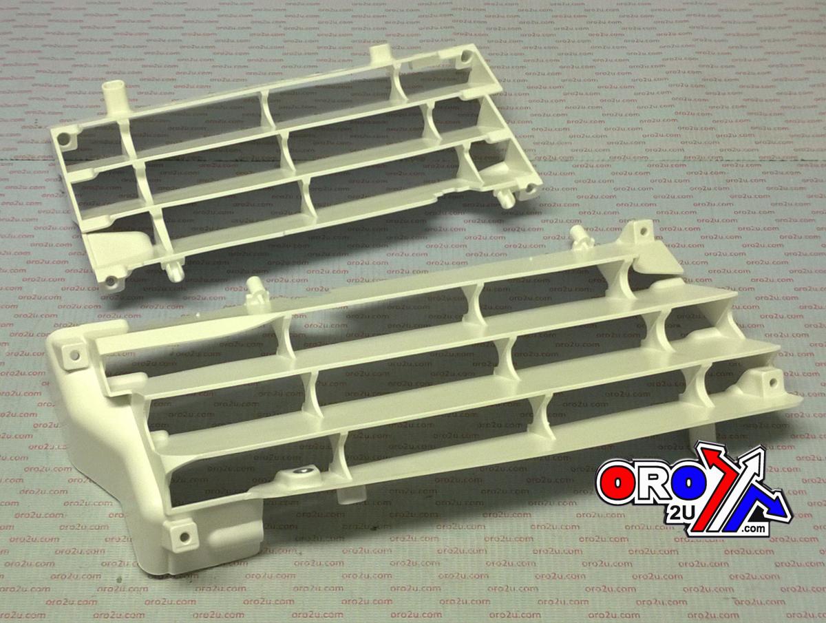 POLISPORT WHITE RAD LOUVERS/COVERS SUZUKI RM-Z450 2008-2017