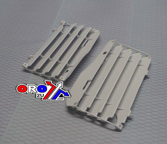 POLISPORT WHITE RAD LOUVERS/COVERS HONDA CRF450R 2009-2012