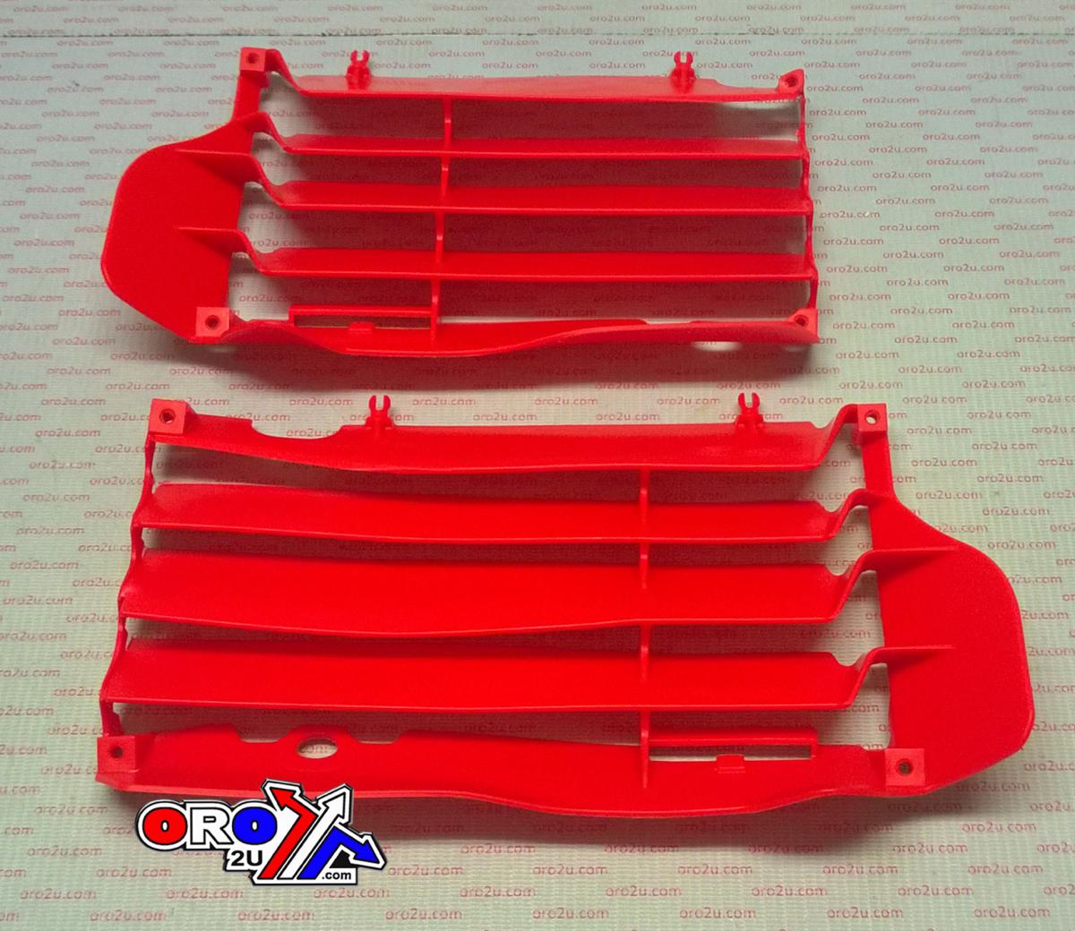 POLISPORT RED RAD LOUVERS/COVERS HONDA CREF250R 2016-2017, CRF450R 2015-2016