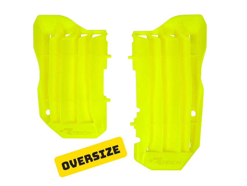 R-TECH NEON O/S RAD LOUVERS/COVERS HONDA CRF450R 2017-2022, CRF450RX 2019-2020