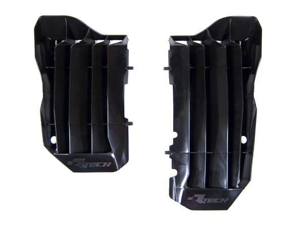 R-TECH BLACK O/S RAD LOUVERS/COVERS HONDA CRF250R 2018-2019, CRF250RX 2019