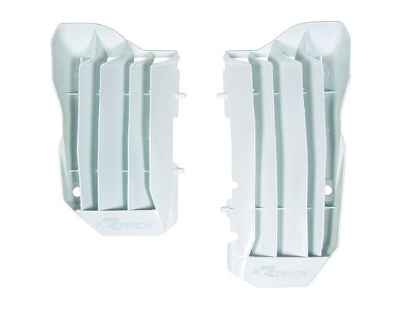 R-TECH WHITE O/S RAD LOUVERS/COVERS HONDA CRF250R 2018-2019, CRF250RX 2019