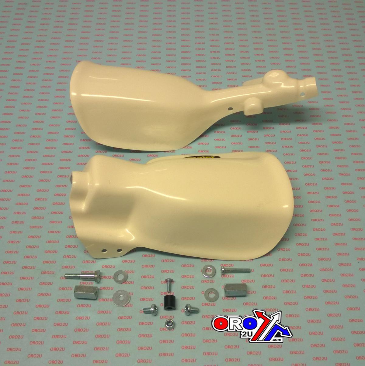 MAIER WHITE ATV HAND GUARDS KAWASAKI KFX400 03-06, SUZUKI LT-Z400 03-08