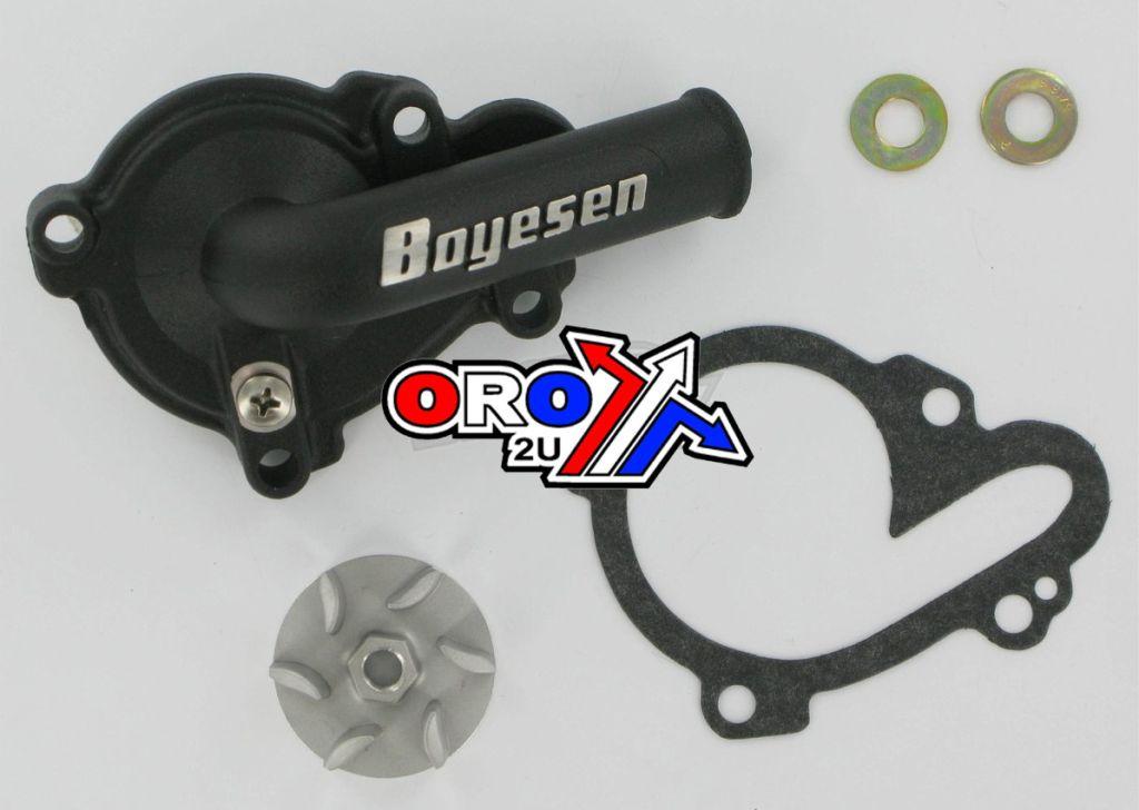 WATER PUMP COVER YZ250F, 01-13 WR250F SUPERCOOLER, WATER PUMP KIT BOYESEN WPK37B