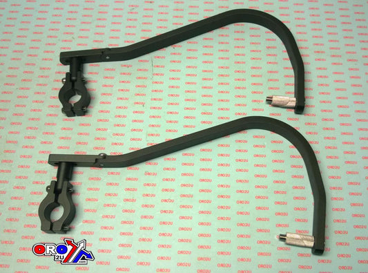 BLACK ALUMINUM BARK BUSTERS MX/ENDURO