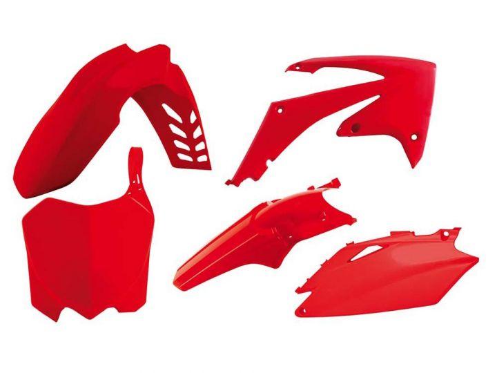 PLASTIC KIT/5 CRF450 09-10 RED RACETECH KITCRF-RS0-513