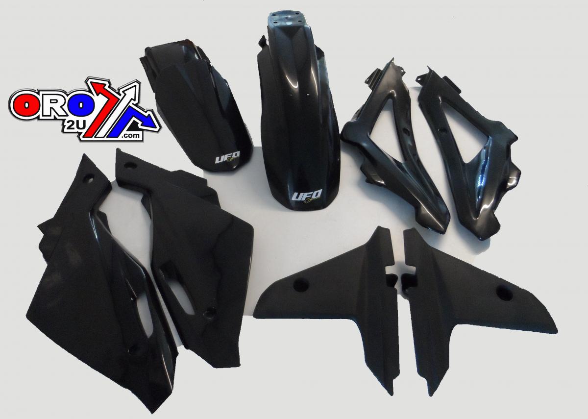 UFO BLACK PLASTIC KIT HUSQVARNA CR250 2009-2011
