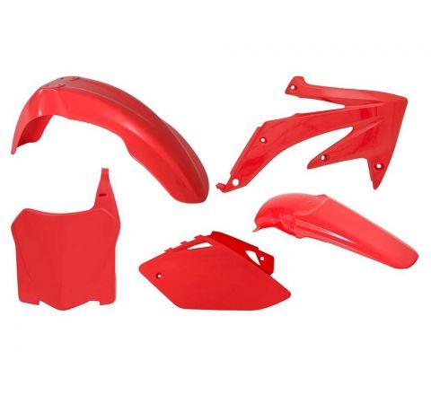 R-TECH RED PLASTIC KIT/5 HONDA CRF450R 2008