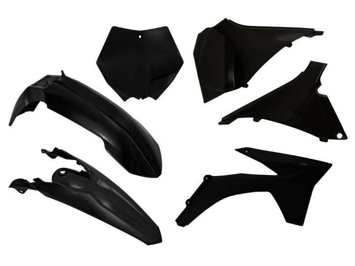 R-TECH BLACK PLASTIC KIT/6 KTM SX/SX-F 125-450 2012