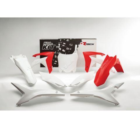 PLASTIC KIT/6 13-16 CRF250 450 RED/WHITE RACETECH CRF450 KITCRF-OEM-517