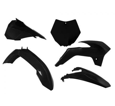PLASTIC KIT/5 13-16 KTM SX85 BLACK RACETECH KITKTM-NR0-513
