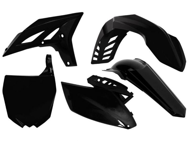 R-TECH BLACK PLASTIC KIT/5 YAMAHA YZ250F 2010-2013
