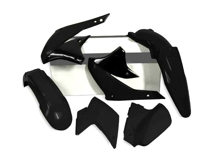 PLASTIC KIT 07-15 KLX450 BLACK RACETECH KITKLX-NR0-407